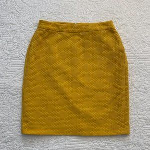 Banana Republic Yellow Pencil Skirt Size 4